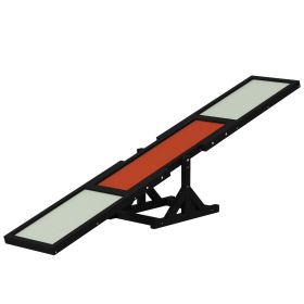 Wooden Dog Agility Seesaw for Training and Exercise, Black